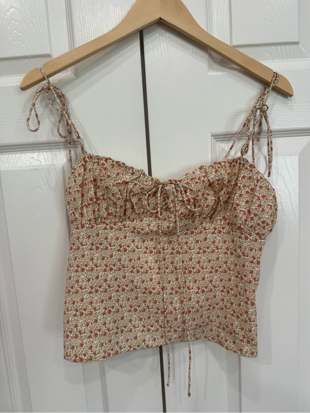Et Clet Floral Tie-Front Cami Top - Picture 3 of 7